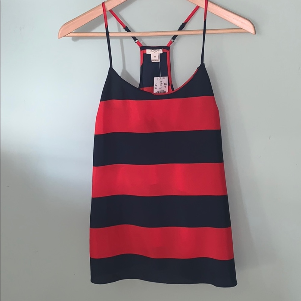 SPECTACULAR  New with Tags J Crew racer back Top 0